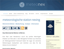 Tablet Screenshot of meteonex.at